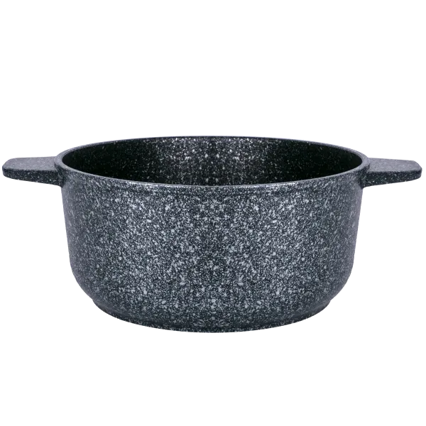 Кастрюля MAUNFELD GRETA MF24GRTT01CR из литого алюминия со стеклянной крышкой, 24 см, 4 л Мраморный