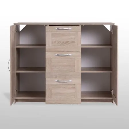 2.02.03.340.3 СИРИУС тумба 2 двери и 3 ящика 117х95 сонома RU