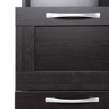 2.02.07.140.5 СИРИУС стеллаж 2 ящика 39х190 Дуб Венге RU