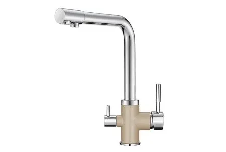 3015, XРОМ/ПЕСОК, СМЕСИТЕЛЬ КУХОННЫЙ