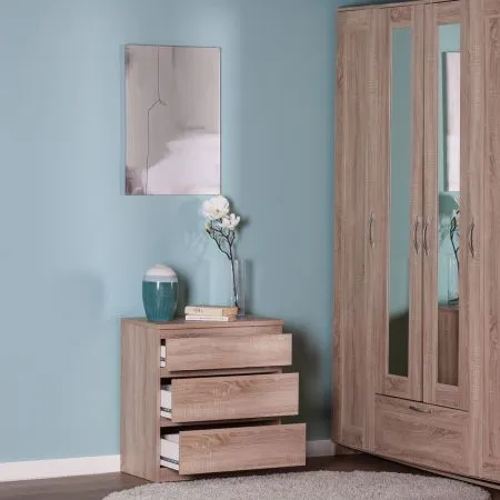 2.03.02.060.3 КАСТОР комод 3 ящика RU сонома