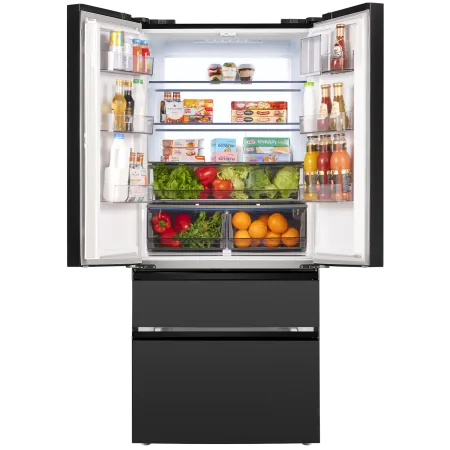 Холодильник с инвертором KITFit Pro MAUNFELD MFF190NFDSB01 Total NoFrost инвертор Черная нержавеющая сталь