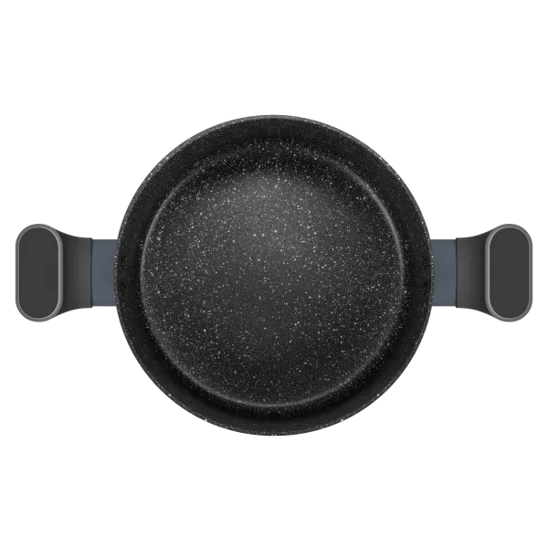 Кастрюля MAUNFELD FRIDA MCS29FA02DG из кованого алюминия со стеклянной крышкой, 20 см, 2,9 л. Графитовый