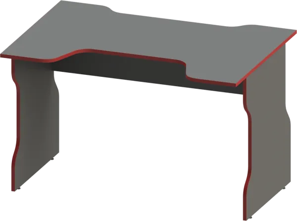 S00531 ВАРДИГ К1 cтол компьютерный 120x75x82, антрацит/красный