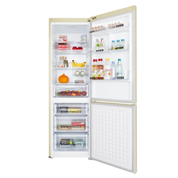 Холодильник-морозильник с инвертором MAUNFELD MFF195NFI10_IN Бежевый