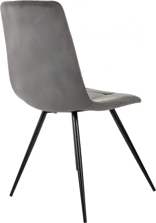 Стул для дома Бюрократ CH-K1 т.серый Holland 18 металл черный на ножках (CH-K1_1/HL18)