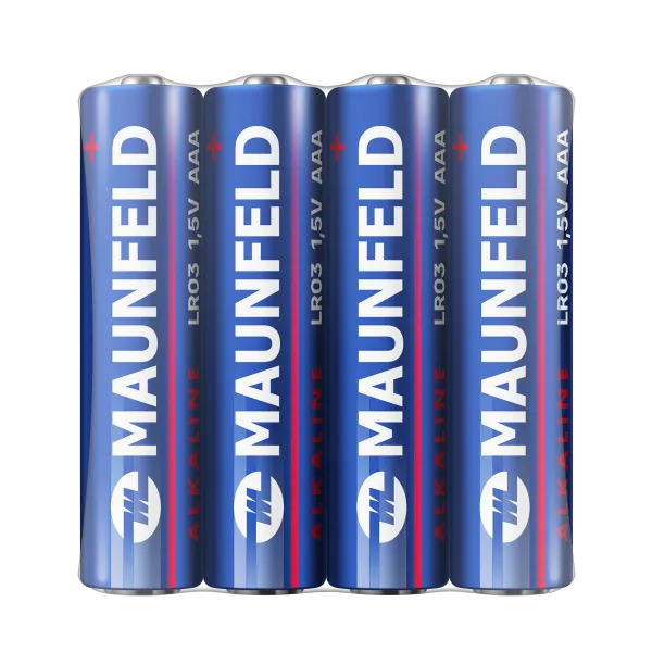 Батарейки MAUNFELD Alkaline ААА(LR03) MBLR03-SR40, спайка 4 шт.
