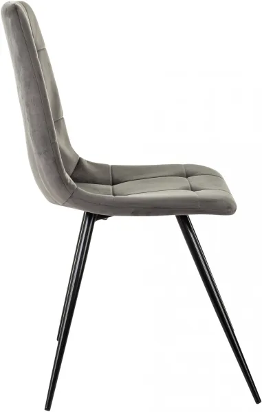 Стул для дома Бюрократ CH-K1_4 комплект 4шт т.серый Holland 18 металл черный на ножках (CH-K1_1/HL18_4)