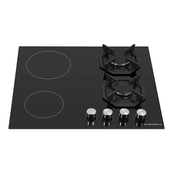 Комбинированная варочная панель MAUNFELD EEHG.642VC.2CB/KG Черный