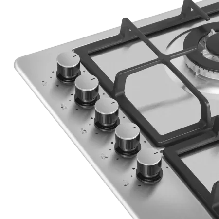 Газовая варочная панель MAUNFELD EGHS.95.33CS\G Нержавеющая сталь