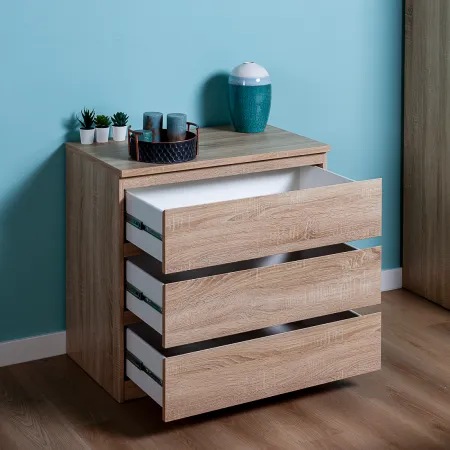 2.05.02.040.3 МАЛЬТА комод 3 ящика 80х76 сонома RU