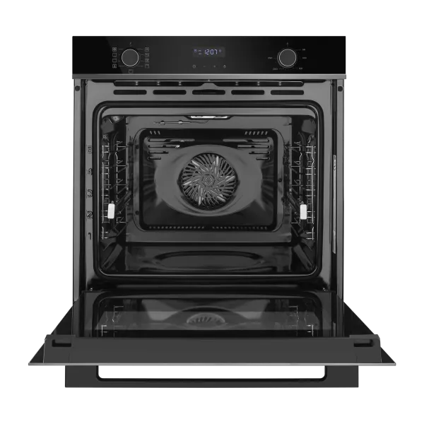 Шкаф духовой электрический MAUNFELD MEOM729P Черный/черная фурнитура