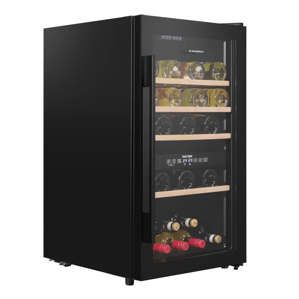 Винный шкаф MAUNFELD MFWC-124D49 Черный