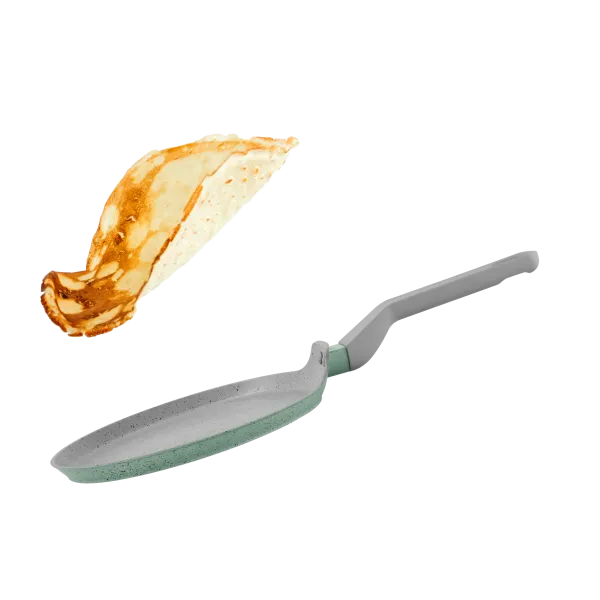 Сковорода блинная MAUNFELD HELGA МСP24FA05FS из кованого алюминия, 24 см Фисташковый