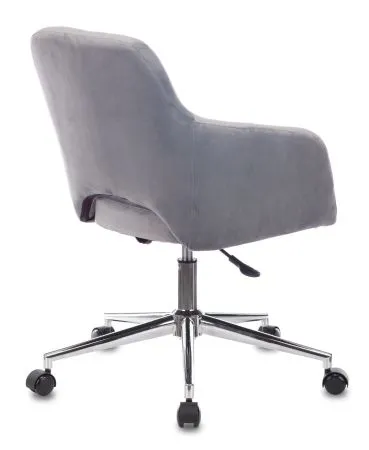 Кресло Бюрократ CH-380SL серая жемчужина Italia 26 крестов. металл хром