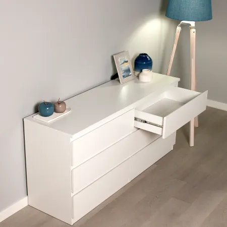 2.05.02.060.1 МАЛЬТА комод 6 ящиков 160х76 белый RU