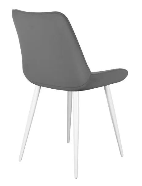 Стул DikLine 206М B22 GREY, ножки белые
