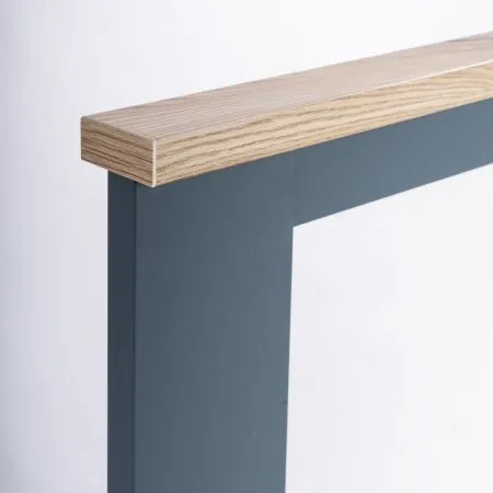 2.08.04.050.16 САГА кровать одинарная 90х200 темно-бирюзовая/ясень