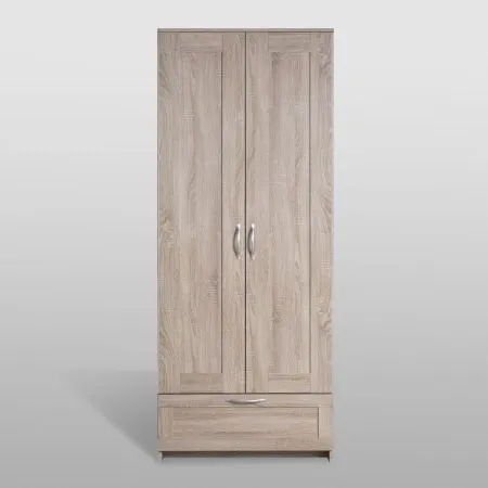 2.02.01.470.3 СИРИУС шкаф 2 двери и 1 ящик 78х59х220 сонома RU