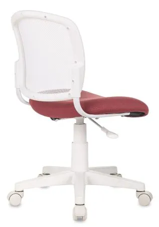Кресло детское Бюрократ CH-W296NX белый TW-15 сиденье розовый 26-31 сетка/ткань крестов. пластик пластик белый