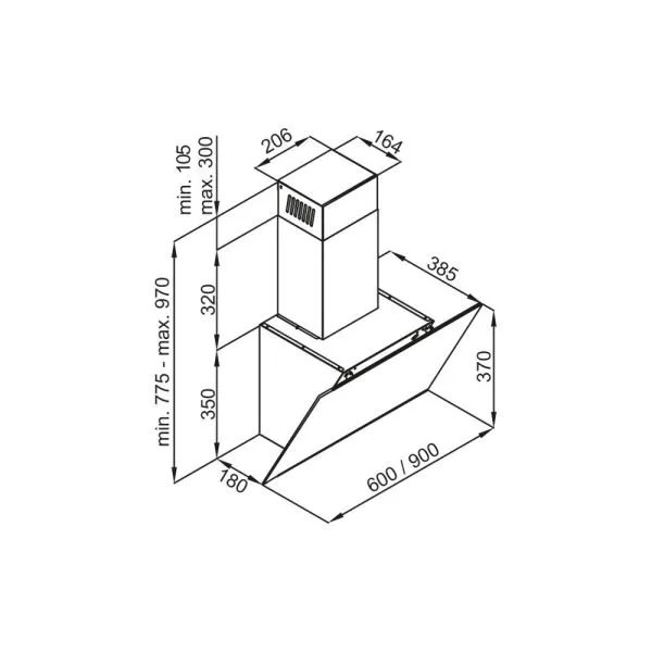 Кухонная вытяжка MAUNFELD Aurora 90 Белый
