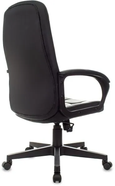 Кресло руководителя Бюрократ CH 002 черный экокожа крестов. пластик