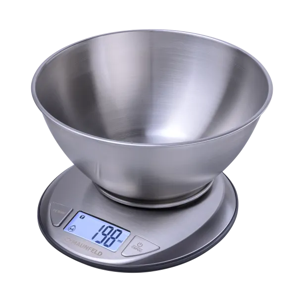 Кухонные весы с чашей MAUNFELD MKS-618MBS Нержавеющая сталь