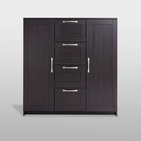 2.02.03.350.5 СИРИУС тумба 2 двери и 4 ящика 117х123 Дуб Венге RU