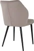 Стул для дома Бюрократ CH-K5_2 комплект 2шт т.бежевый Holland 61 металл черный на ножках (CH-K5_1/HL61_2)