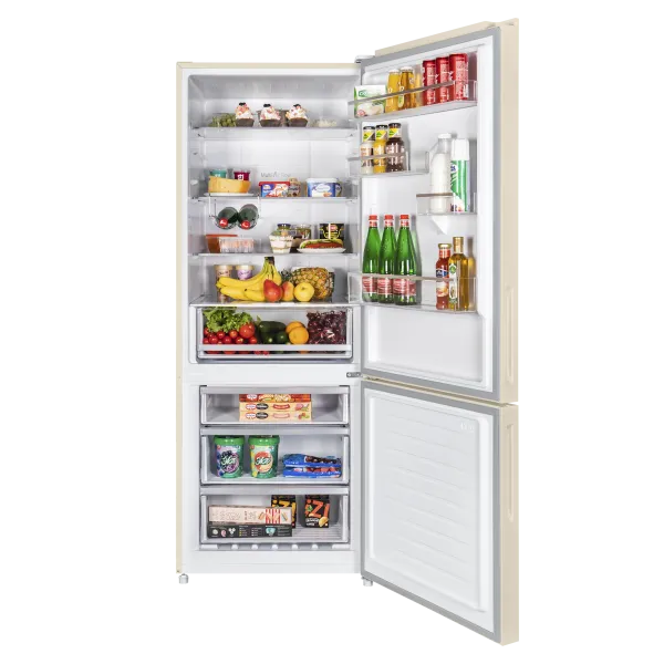 Холодильник с инвертором MAUNFELD MFF1857NFBG Бежевый