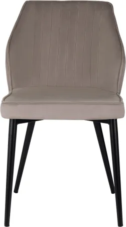 Стул для дома Бюрократ CH-K5_2 комплект 2шт т.бежевый Holland 61 металл черный на ножках (CH-K5_1/HL61_2)