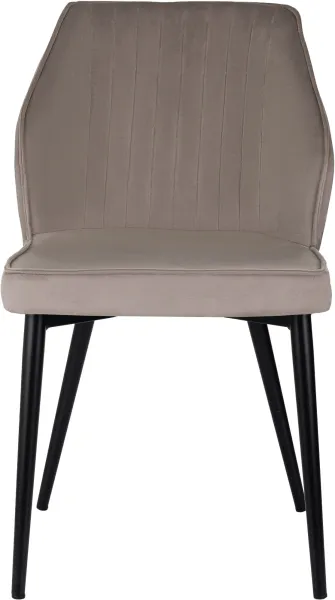 Стул для дома Бюрократ CH-K5_2 комплект 2шт т.бежевый Holland 61 металл черный на ножках (CH-K5_1/HL61_2)