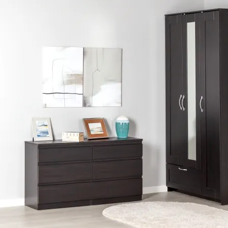 2.03.02.080.5 КАСТОР комод 6 ящиков RU Дуб Венге