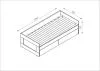 2.02.08.450.3 СИРИУС кровать раздвижная с ящиками 90х200 сонома RU