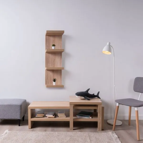 S00760 Фора 100Е полка  настенная 30х97х27, дуб беленый