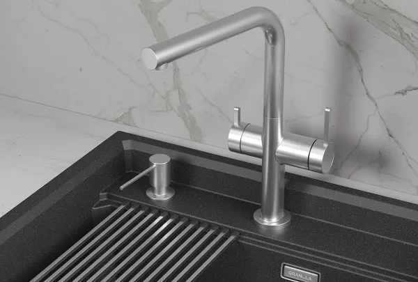 KS-8276, НЕРЖ, СМЕСИТЕЛЬ КУХОННЫЙ KITCHEN SPACE