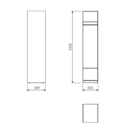 2.06.07.210.4 МАКС стеллаж 50х58х233 серый