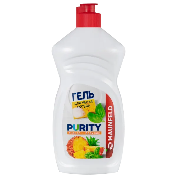 Гель для мытья посуды Maunfeld Purity Ананас и базилик 450г MDL450PF