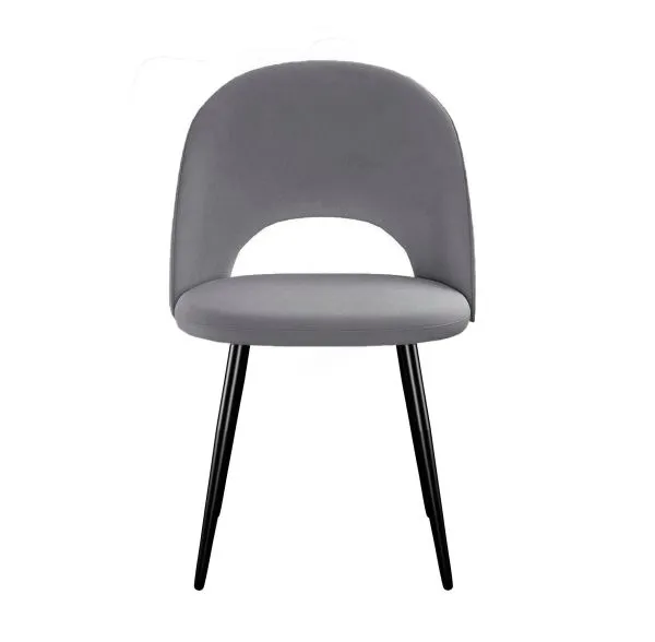 Стул DikLine 383 поворотный B22 GREY, ножки черные
