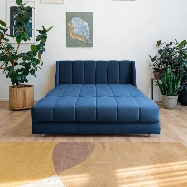 ВЕНЕЦИЯ Складная кровать темно-синяя, 145