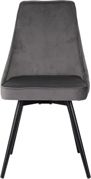 Стул для дома Бюрократ CH-K4_SP с повор.мех. т.серый Holland 18 металл черный на ножках (CH-K4_1/SP/HL18)