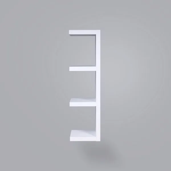 S00753 Фора 100Е полка  настенная 30х97х27, белый