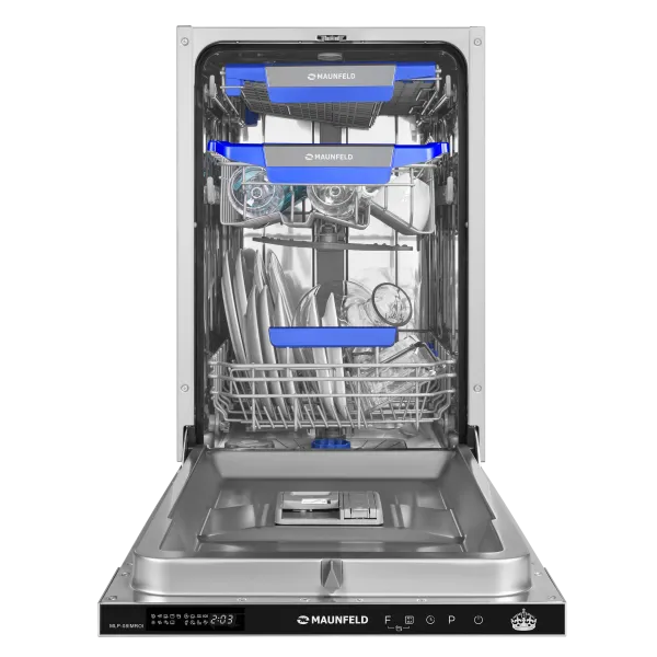 Посудомоечная машина c инвертором и авто-открыванием MAUNFELD MLP-08IMROI Нержавеющая сталь