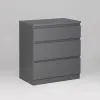 2.03.02.060.4 КАСТОР комод 3 ящика RU серый