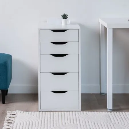 S00388 Ингар 5 комод 36x71x53, белый