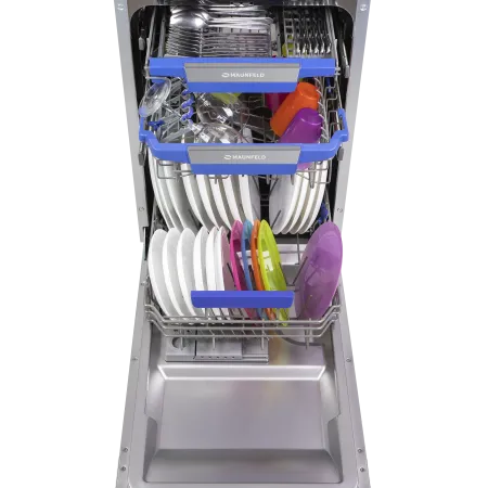 Посудомоечная машина с лучом на полу MAUNFELD MLP-08IMR Нержавеющая сталь