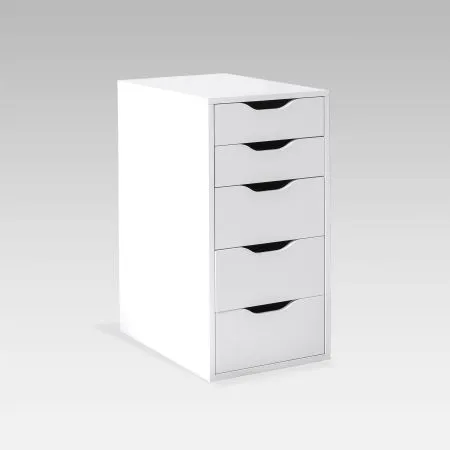 S00388 Ингар 5 комод 36x71x53, белый