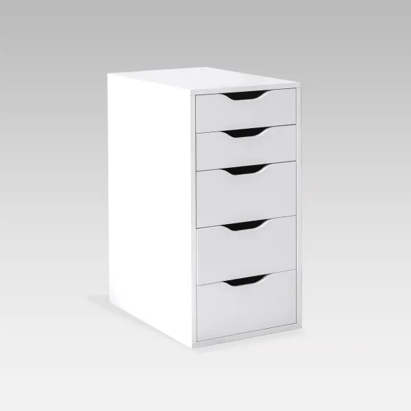 S00388 Ингар 5 комод 36x71x53, белый