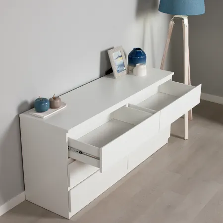 2.05.02.060.1 МАЛЬТА комод 6 ящиков 160х76 белый RU