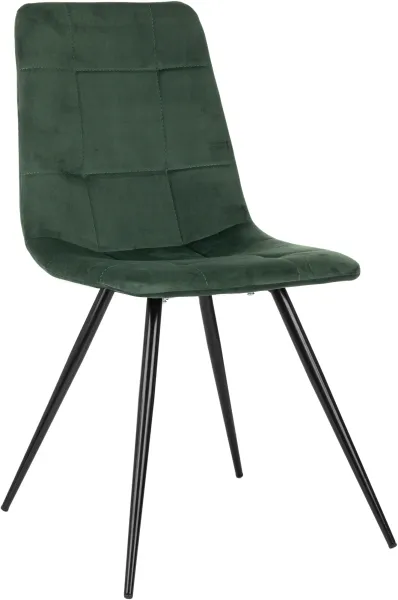 Стул для дома Бюрократ CH-K1 зеленый Holland 30 металл черный на ножках (CH-K1_1/HL30)